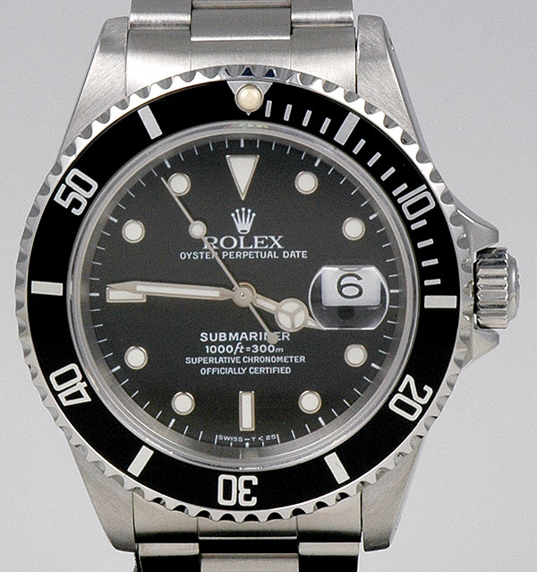 rolex oyster perpetual date submariner superlative chronometer officially certified