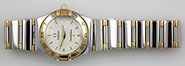 Ladies Omega Constellation 18K/SS - White Dial