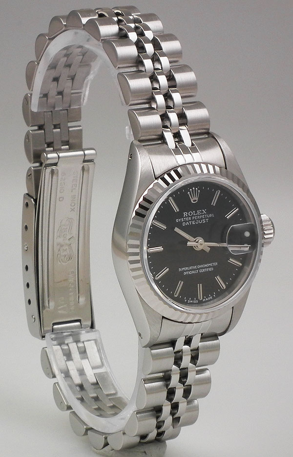 ladies stainless steel rolex oyster perpetual datejust