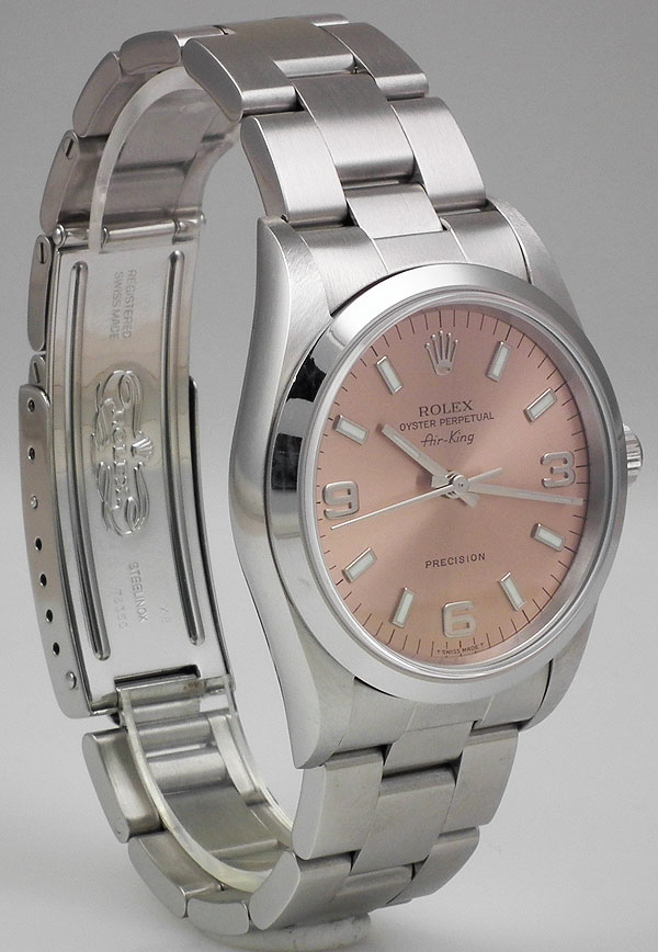 rolex oyster perpetual salmon face