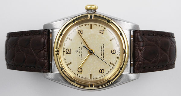 Rolex Oyster Perpetual Bubbleback 3372 Original Silver Dial 1946