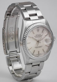 Rolex Oyster Perpetual DateJust With Silver Dial & Oyster Bracelet