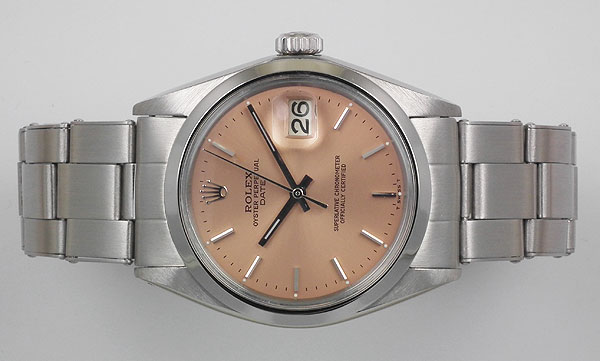 rolex oyster perpetual salmon face