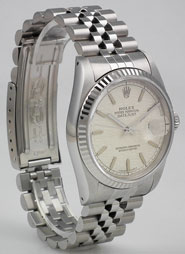 Rolex Oyster Perpetual DateJust With White Jubilee Dial & Matching Jubilee Bracelet