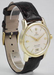 Omega 14ct Yellow Gold Seamaster Calendar - White Dial