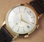 Gents Jaeger LeCoultre Memovox 18K Gold Auto Date With 2Tone Dial