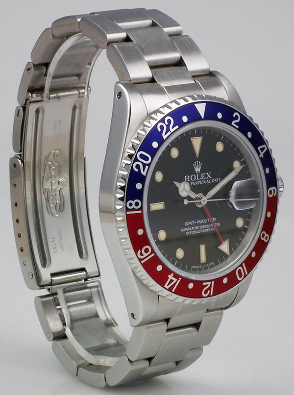 rolex oyster perpetual red and blue