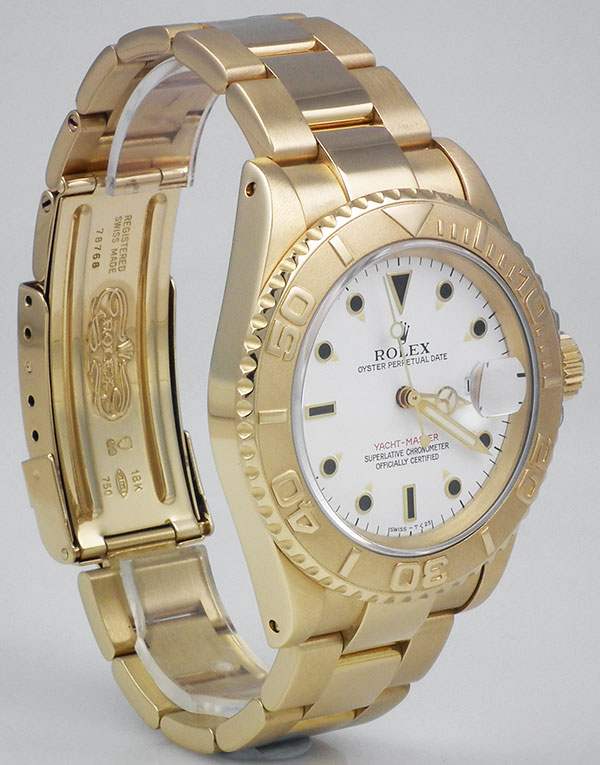 rolex oyster perpetual date yacht master gold