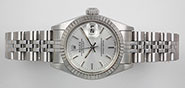 Ladies Rolex Oyster Perpetual DateJust Silver Dial 69174