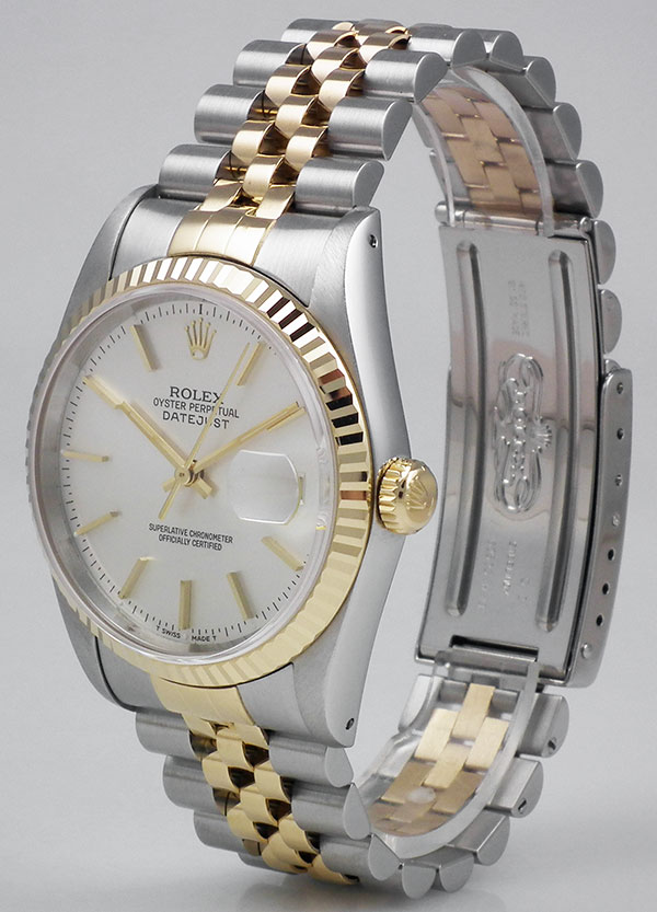 oyster perpetual gold and silver