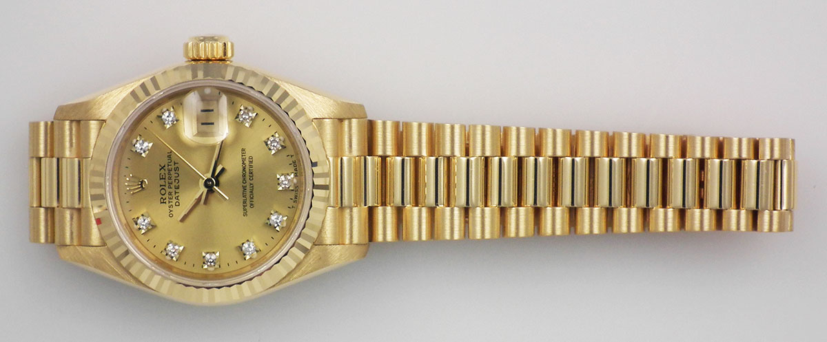 rolex oyster perpetual datejust womens with diamonds