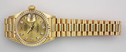 Ladies Rolex Oyster Perpetual DateJust 18K 18ct Diamond Dial 69178