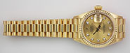 Ladies Rolex Oyster Perpetual DateJust 18K 18ct Diamond Dial 69178