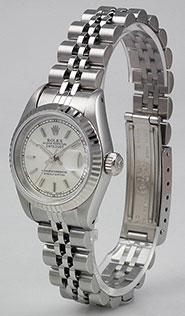 Ladies Rolex DateJust With Silver Dial 69174