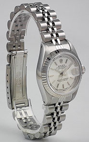 Ladies Rolex DateJust With Silver Dial 69174