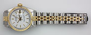 Ladies Rolex DateJust 18K/SS With White Dial 69173