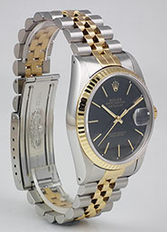 Rolex Oyster Perpetual DateJust Black Dial 16233