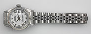 Ladies Rolex Oyster Perpetual DateJust White Roman Numeral Dial 69174