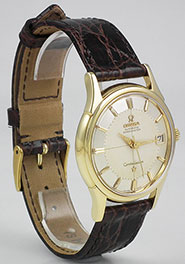 Omega 18ct 18K Constellation Original Silver Pie Pan Dial