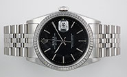 Rolex Oyster Perpetual DateJust 16234 - Black Tapestry Dial