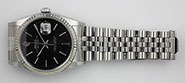 Rolex Oyster Perpetual DateJust 16234 - Black Tapestry Dial