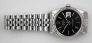 Rolex Oyster Perpetual DateJust 16234 - Black Tapestry Dial