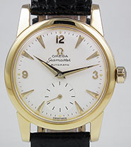 Omega 18K 18ct Seamaster - Shite Sub-Seconds Dial