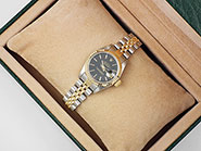 Ladies Rolex Oyster Perpetual DateJust Champagne Linen Dial 69173