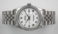 Rolex Oyster Perpetual DateJust 16234 - White Roman Numeral Dial