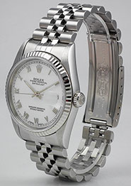 Rolex Oyster Perpetual DateJust 16234 - White Roman Numeral Dial