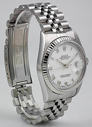 Rolex Oyster Perpetual DateJust 16234 - White Roman Numeral Dial