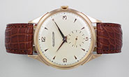 Jaeger LeCoultre 18ct 18K Pink Gold White Sub-Seconds Dial