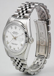 Rolex Oyster Perpetual DateJust 16234 - White Roman Numeral Dial