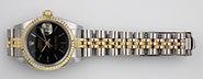 Ladies Rolex Oyster Perpetual DateJust Champagne Linen Dial 69173