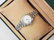 Ladies Rolex Oyster Perpetual DateJust White Dial 69174