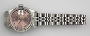 Ladies Rolex Oyster Perpetual DateJust White Roman Numeral Dial 69174