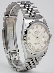 Rolex Oyster Perpetual DateJust 16234 - Ivory Roman Dial