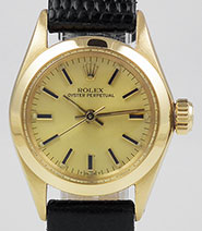 Ladies Rolex Oyster Perpetual 18ct 18K Gold 6518