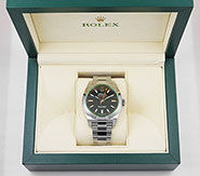 Rolex Oyster Perpetual Milgauss - 116400GB Green Glass Black Dial