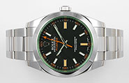 Rolex Oyster Perpetual Milgauss - 116400GB Green Glass Black Dial