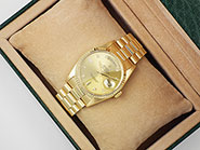 Rolex Oyster Perpetual Day-Date 18238 - Factory Champagne Diamond-Set Dial