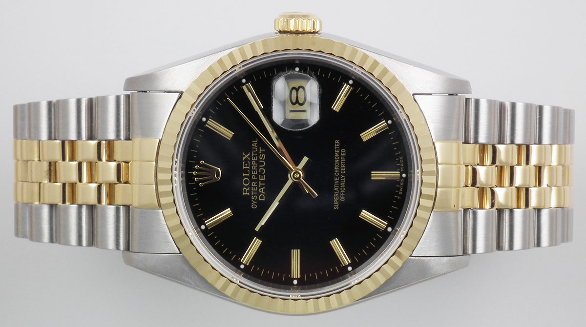 black rolex oyster perpetual datejust