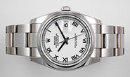 Rolex Oyster Perpetual DateJust 116200 - White Roman Numeral Dial