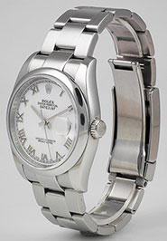 Rolex Oyster Perpetual DateJust 116200 - White Roman Numeral Dial