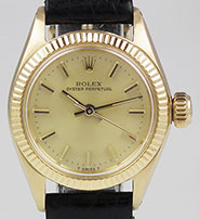 Ladies Rolex Oyster Perpetual 18ct 18K Gold 6619