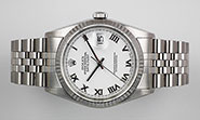 Rolex Oyster Perpetual DateJust 16234 - White Roman Numeral Dial