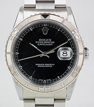 Rolex Oyster Perpetual DateJust 16264 Turn-o-Graph - Black Dial