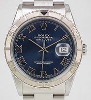 Rolex Oyster Perpetual DateJust 16264 Turn-o-Graph - White Roman Numeral Dial