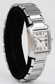 Ladies Cartier Tank Francaise - Ivory White Dial