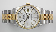 Rolex Oyster Perpetual DateJust Silver Dial 16233